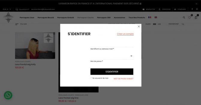 SITE MARCHAND - CALVENDI HAIR - AGENCE SITE WEB DARLOW PARIS